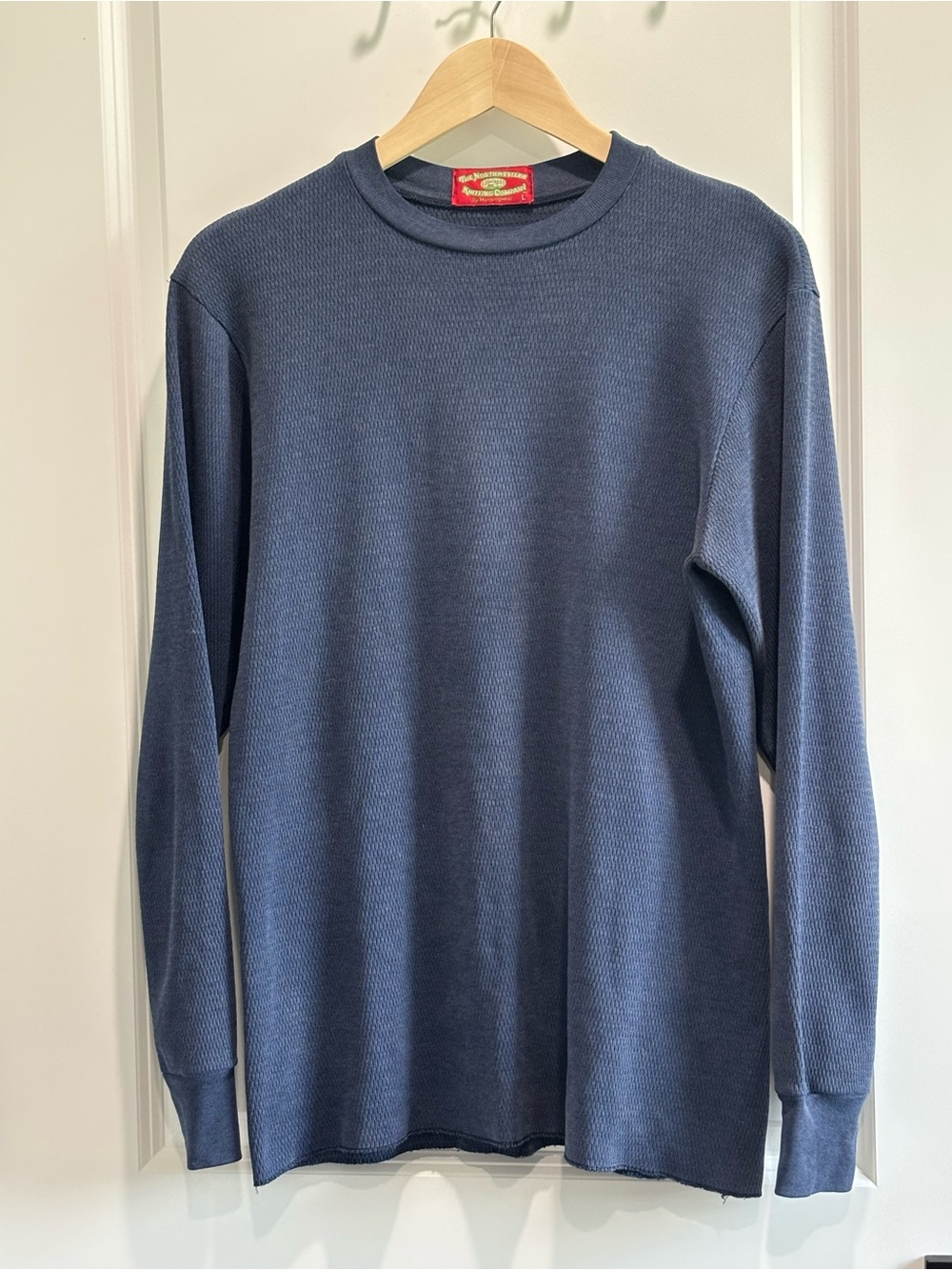 Long-Sleeve Navy Thermal Crew Shirt